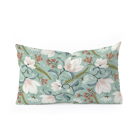 Heather Dutton Magnolia Plantation Celadon Oblong Throw Pillow