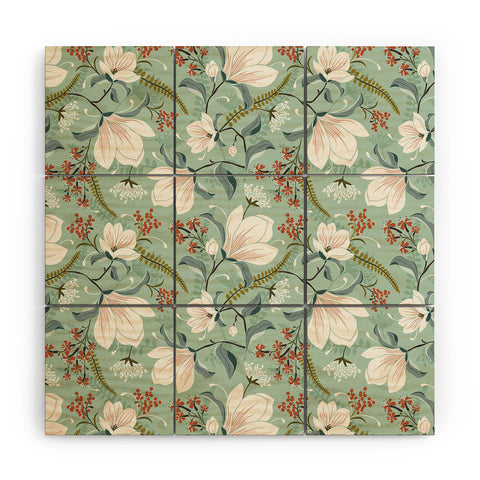 Heather Dutton Magnolia Plantation Celadon Wood Wall Mural