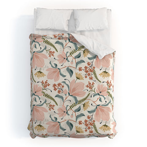 Heather Dutton Magnolia Plantation Ivory Duvet Cover