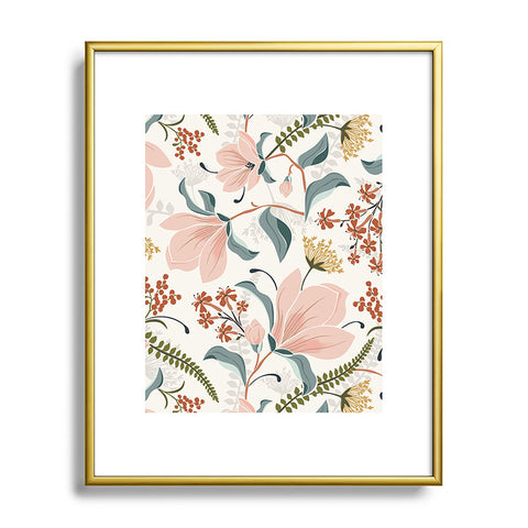 Heather Dutton Magnolia Plantation Ivory Metal Framed Art Print