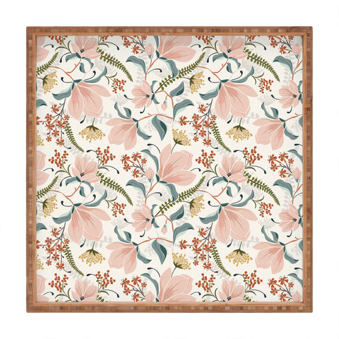 Heather Dutton Magnolia Plantation Ivory Square Tray