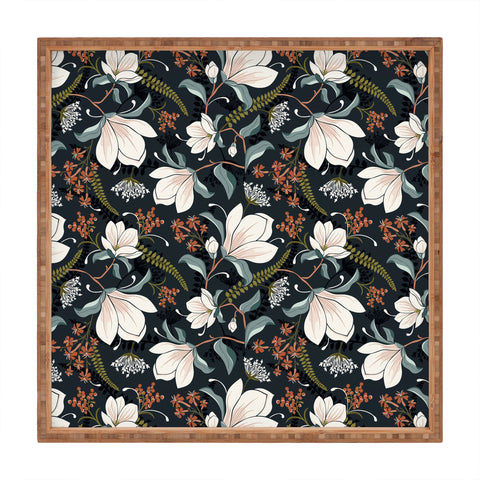 Heather Dutton Magnolia Plantation Midnight Square Tray