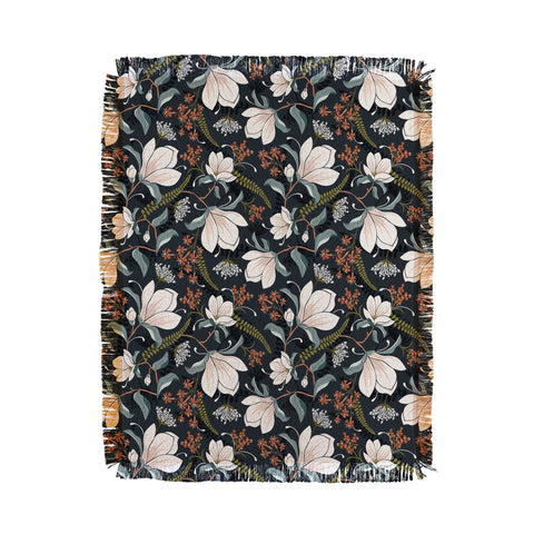 Heather Dutton Magnolia Plantation Midnight Throw Blanket