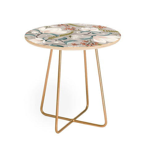 Heather Dutton Magnolia Plantation Taupe Round Side Table