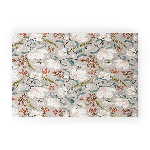Heather Dutton Magnolia Plantation Taupe Welcome Mat