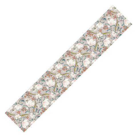 Heather Dutton Magnolia Plantation Taupe Table Runner