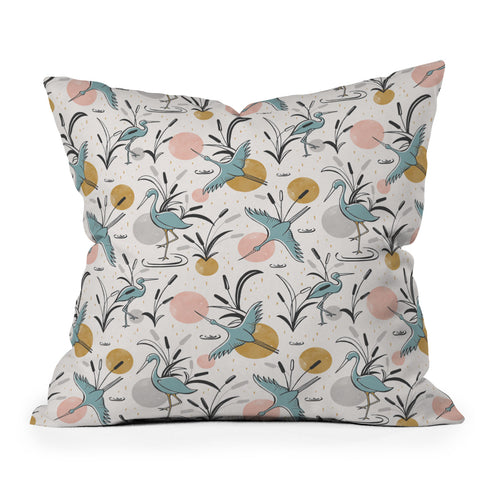 Heather Dutton Marshland Outdoor Throw Pillow