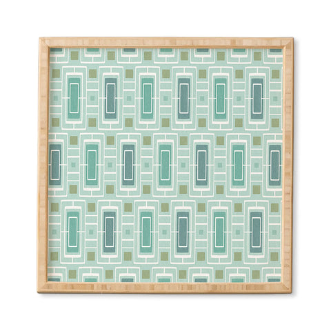 Heather Dutton Midtown Aqua Framed Wall Art