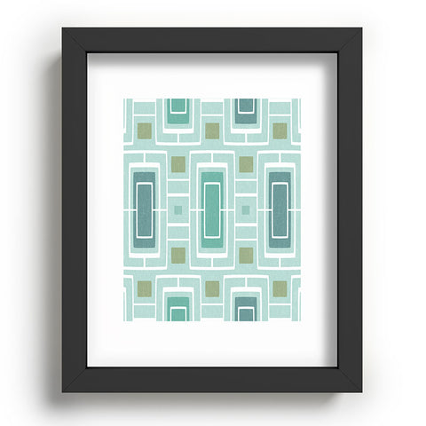 Heather Dutton Midtown Aqua Recessed Framing Rectangle