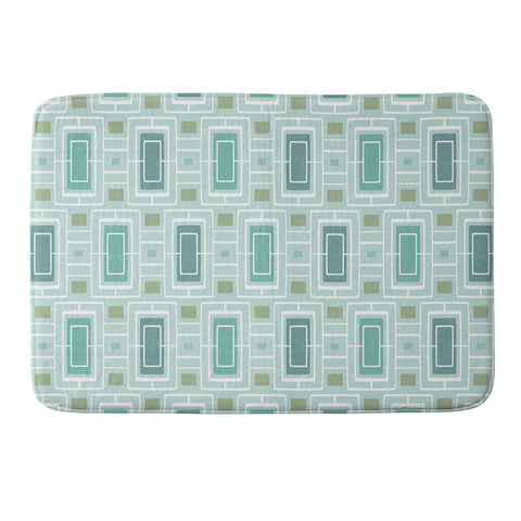 Heather Dutton Midtown Aqua Memory Foam Bath Mat