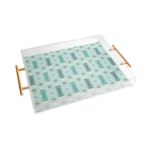 Heather Dutton Midtown Aqua Acrylic Tray