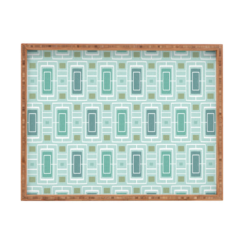 Heather Dutton Midtown Aqua Rectangular Tray