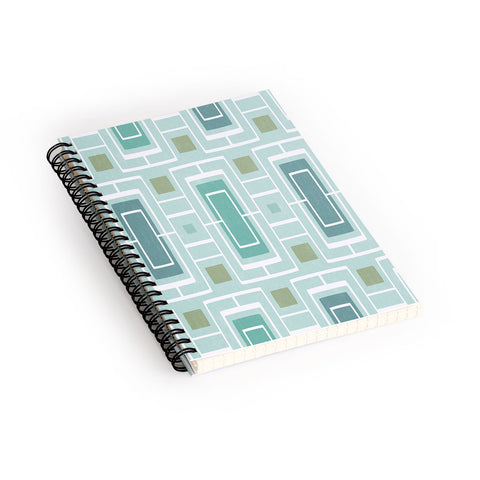 Heather Dutton Midtown Aqua Spiral Notebook