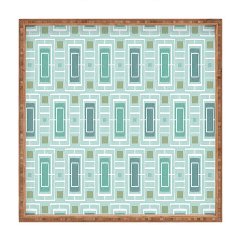 Heather Dutton Midtown Aqua Square Tray