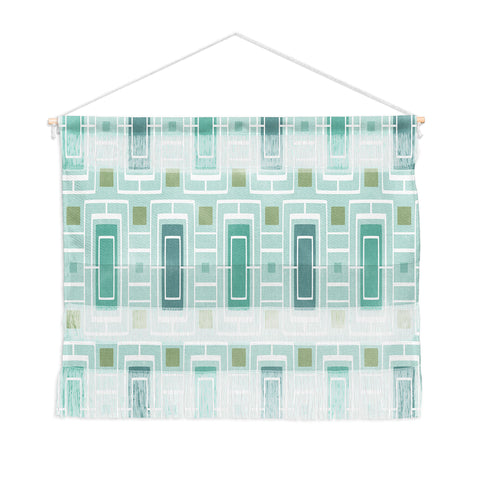 Heather Dutton Midtown Aqua Wall Hanging Landscape