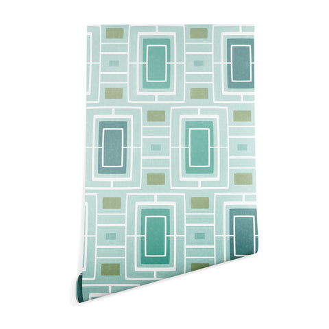 Heather Dutton Midtown Aqua Wallpaper