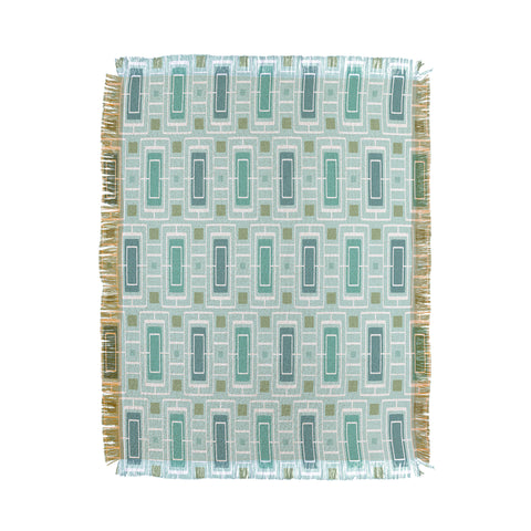 Heather Dutton Midtown Aqua Throw Blanket
