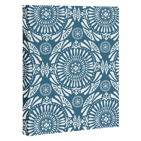 Heather Dutton Mystral Mineral Blue Art Canvas