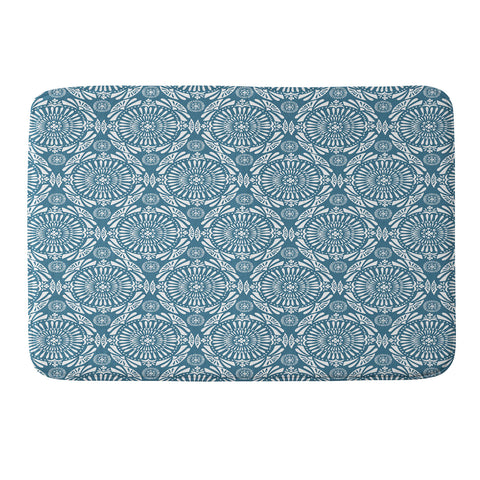 Heather Dutton Mystral Mineral Blue Memory Foam Bath Mat