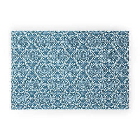 Heather Dutton Mystral Mineral Blue Welcome Mat