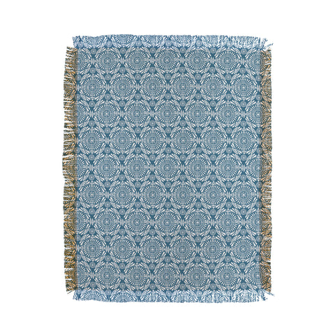 Heather Dutton Mystral Mineral Blue Throw Blanket