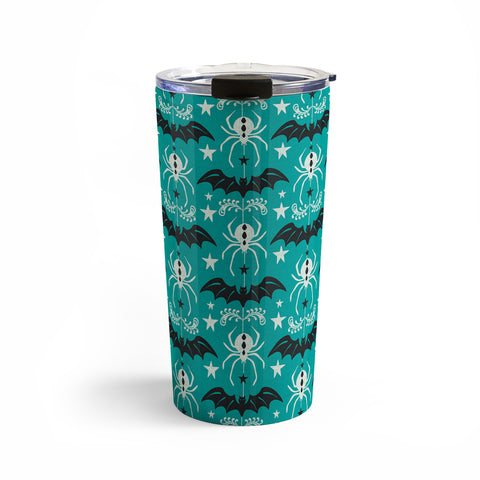 Heather Dutton Night Creatures Teal Travel Mug