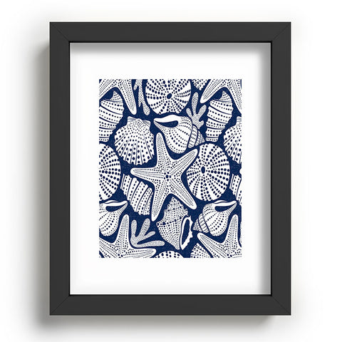 Heather Dutton Ocean Floor Nautical Shells Recessed Framing Rectangle