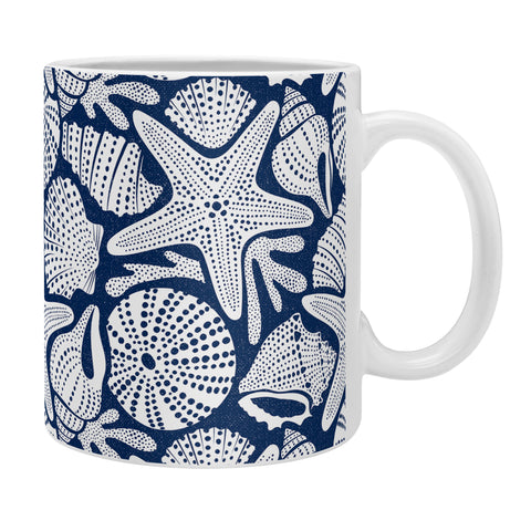 Heather Dutton Ocean Floor Nautical Shells Coffee Mug