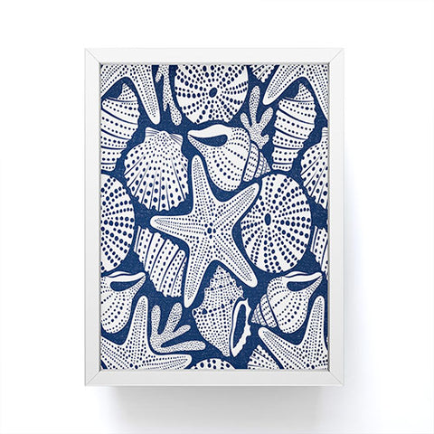Heather Dutton Ocean Floor Nautical Shells Framed Mini Art Print