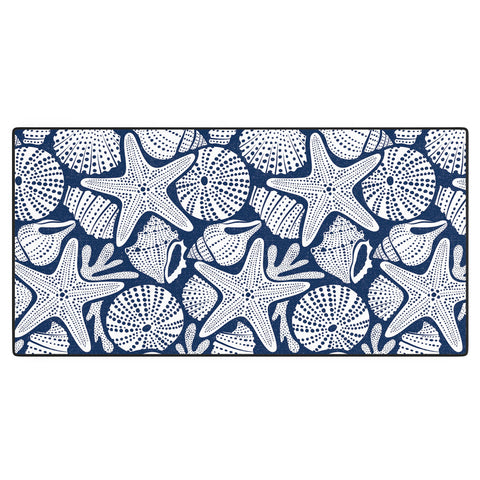 Heather Dutton Ocean Floor Nautical Shells Desk Mat