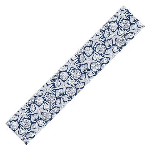 Heather Dutton Ocean Floor Nautical Shells Table Runner