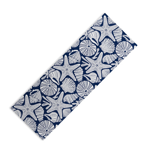 Heather Dutton Ocean Floor Nautical Shells Yoga Mat