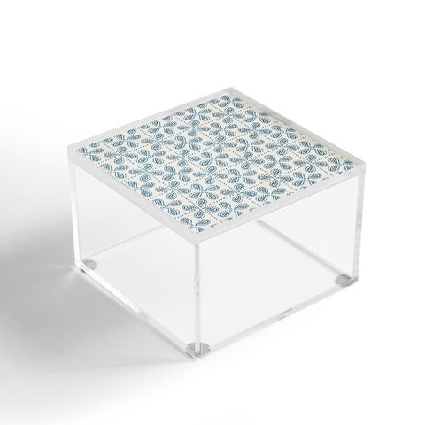 Heather Dutton Paizale Ivory Blue Acrylic Box