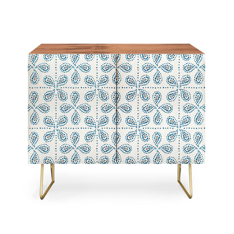 Heather Dutton Paizale Ivory Blue Credenza