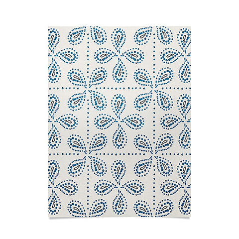 Heather Dutton Paizale Ivory Blue Poster