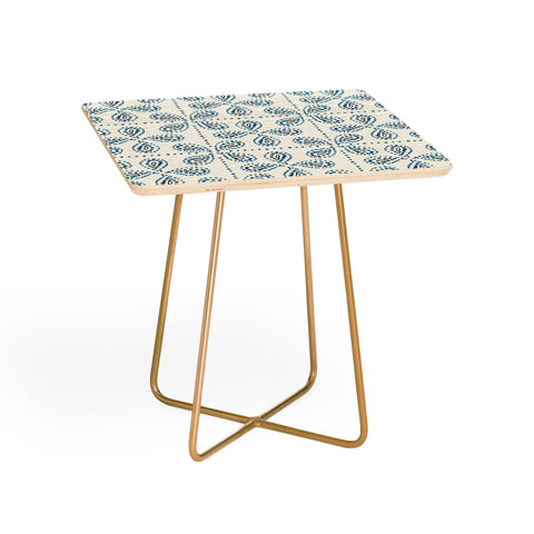 Heather Dutton Paizale Ivory Blue Side Table