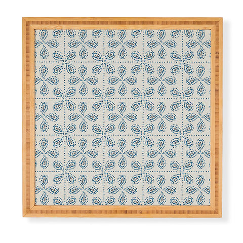 Heather Dutton Paizale Ivory Blue Framed Wall Art