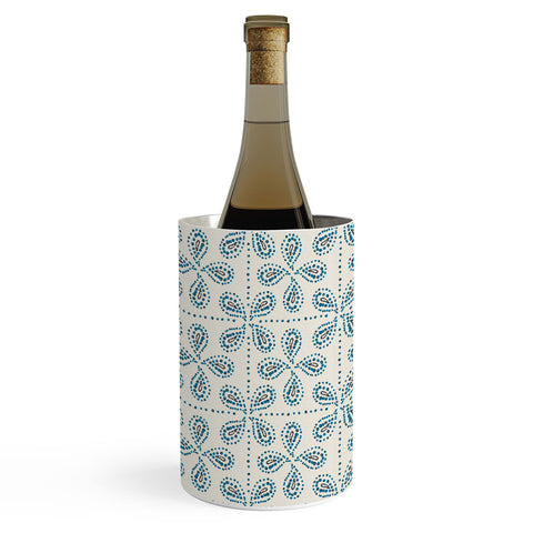Heather Dutton Paizale Ivory Blue Wine Chiller
