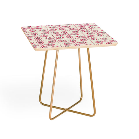 Heather Dutton Paizale Ivory Pink Side Table