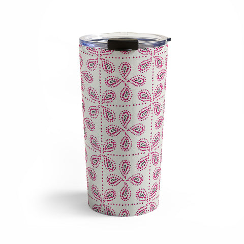 Heather Dutton Paizale Ivory Pink Travel Mug