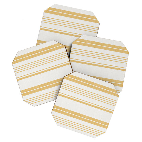 Heather Dutton Pathway Goldenrod Coaster Set