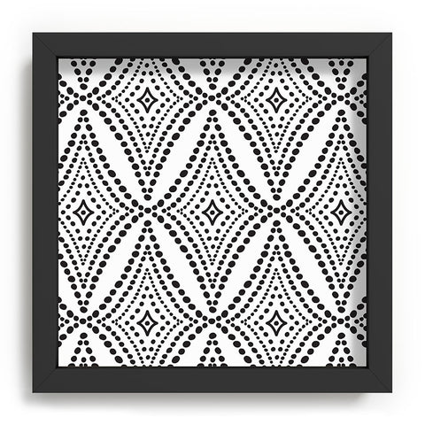 Heather Dutton Pebble Pathway Black and White Recessed Framing Square