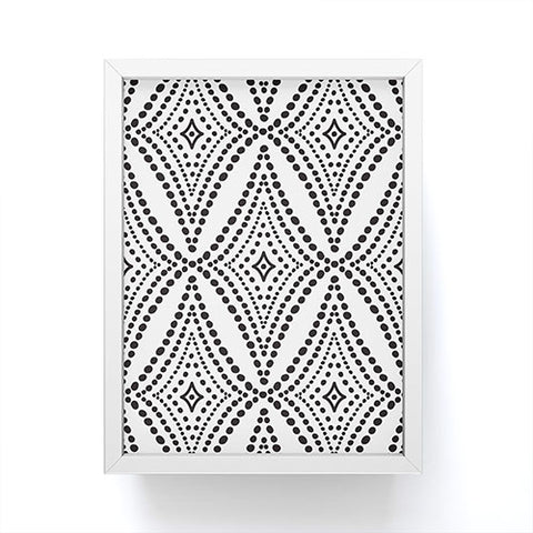 Heather Dutton Pebble Pathway Black and White Framed Mini Art Print