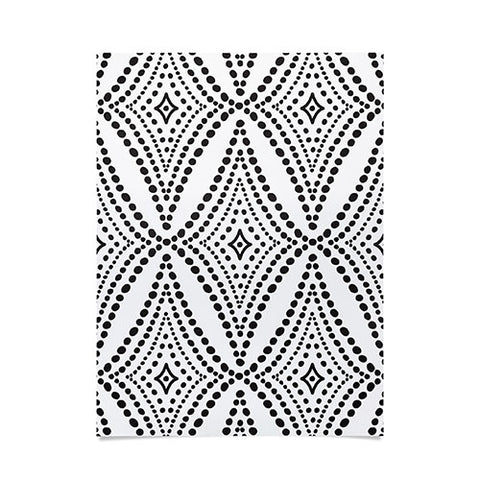 Heather Dutton Pebble Pathway Black and White Poster