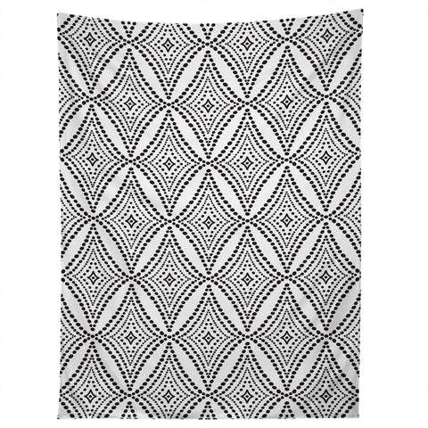 Heather Dutton Pebble Pathway Black and White Tapestry