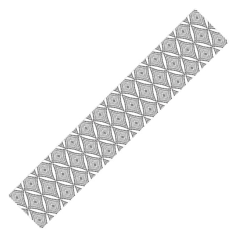 Heather Dutton Pebble Pathway Black and White Table Runner