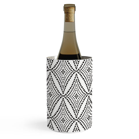 Heather Dutton Pebble Pathway Black and White Wine Chiller