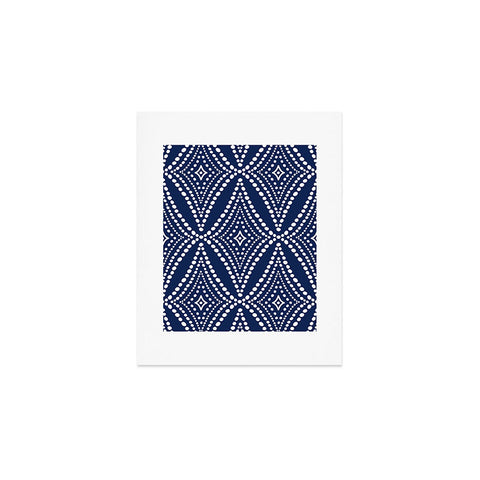 Heather Dutton Pebble Pathway Navy Blue Art Print