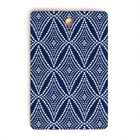 Heather Dutton Pebble Pathway Navy Blue Cutting Board Rectangle