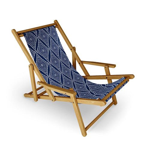 Heather Dutton Pebble Pathway Navy Blue Sling Chair